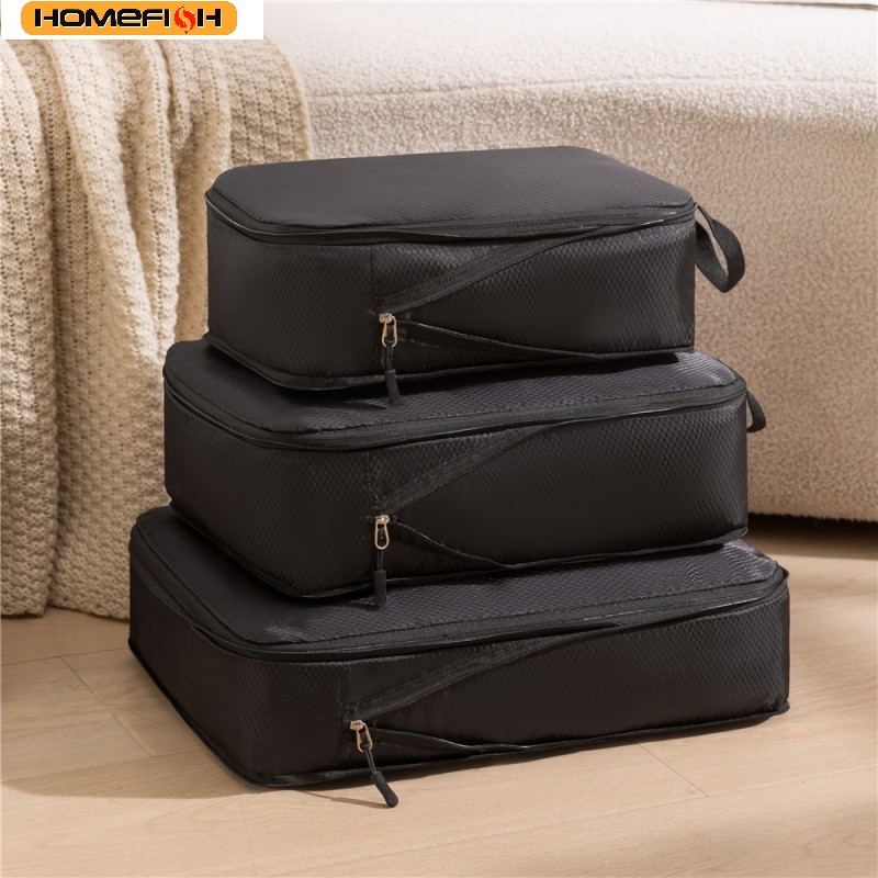 Travel Accessories Organiser - กระเป๋าจัดระเบียบสัมภาระแบบพกพา HOMEFISH ชุด 3 ชิ้น/เซ็ต สำหรับการเดินทาง