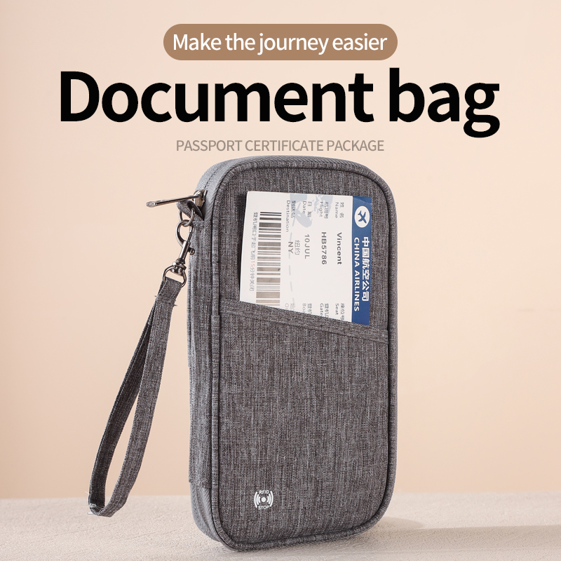 Travel Accessories Rfid - กระเป๋าใส่พาสปอร์ตแบบป้องกัน RFID กระเป๋าใส่เอกสารสำหรับเดินทาง ของใช้จำเป็นสำหรับการเดินทาง กระเป๋าใส่บัตรเครดิตสำหรับการเดินทาง