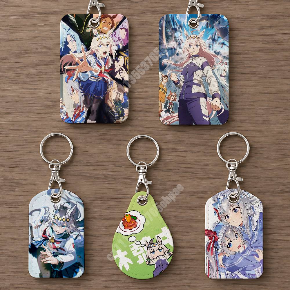 Luggage Tag Leather - Oguri Cap UmaMusume Cinderella Gray Leather