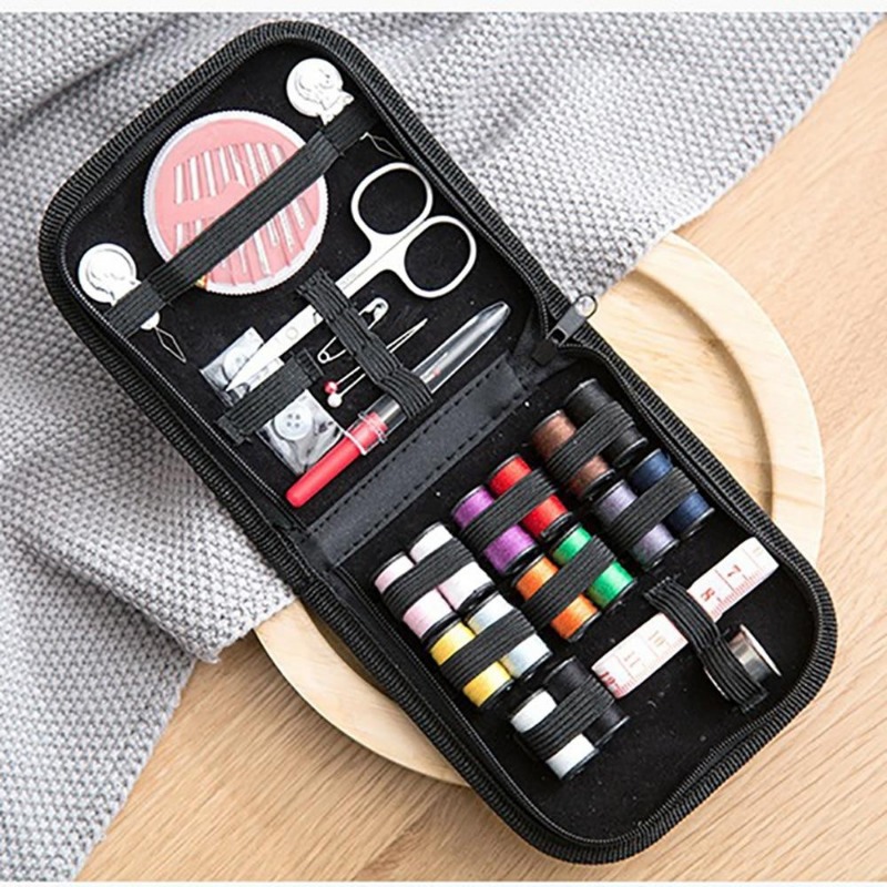 Travel Accessories Kit For Women - ชุดจักรเย็บผ้า10ชิ้น/เซ็ตแบบพกพาขนาดเล็กสำหรับเดินทางใช้ในครัวเรือนกระเป๋าเก็บของเย็บชุดกล่องกล่องอุปกรณ์เย็บผ้าแบบทำมือ