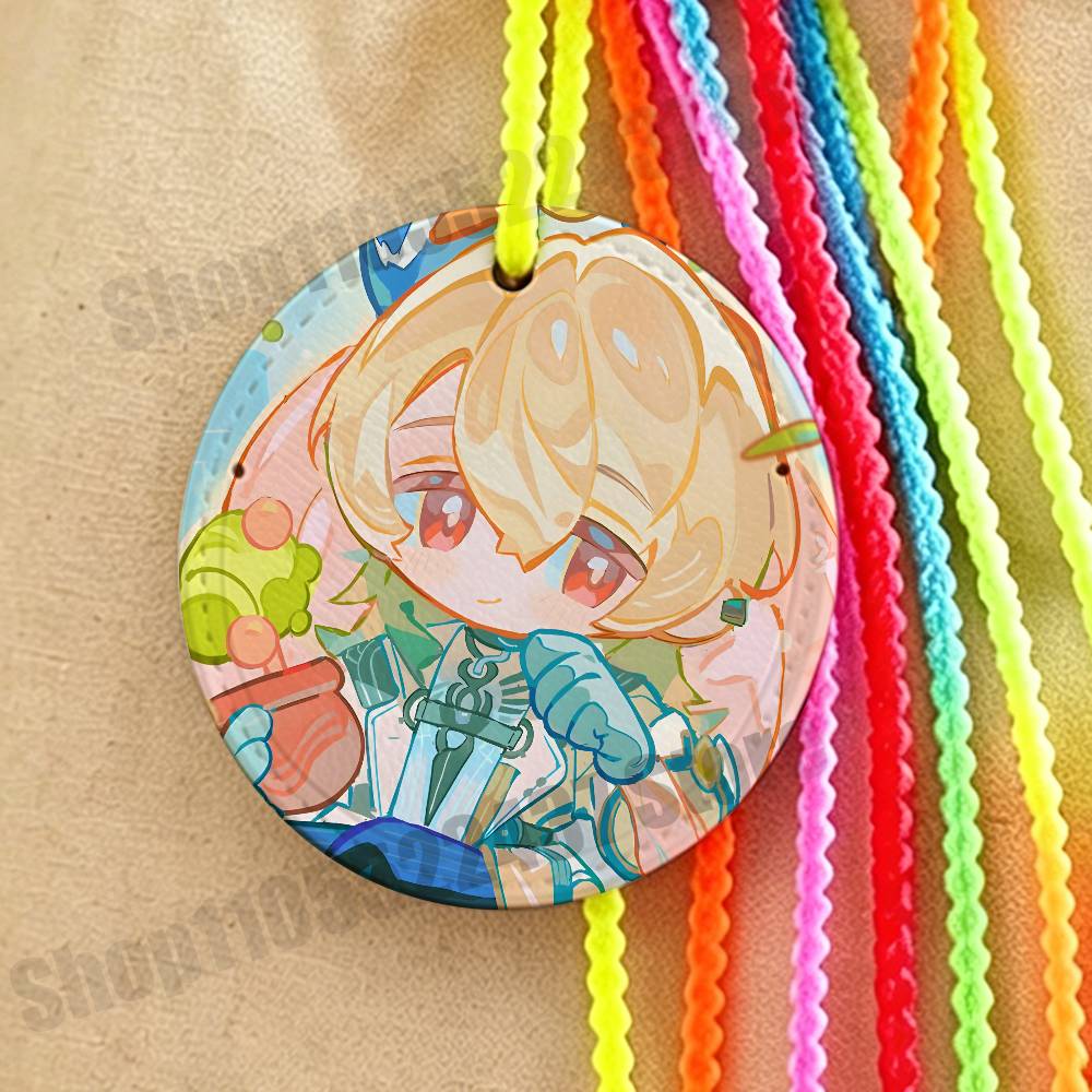 Luggage Tag Leather - ป้ายติดกระเป๋าเดินทางหนังลาย Wuthering Waves ของ Luuk Game