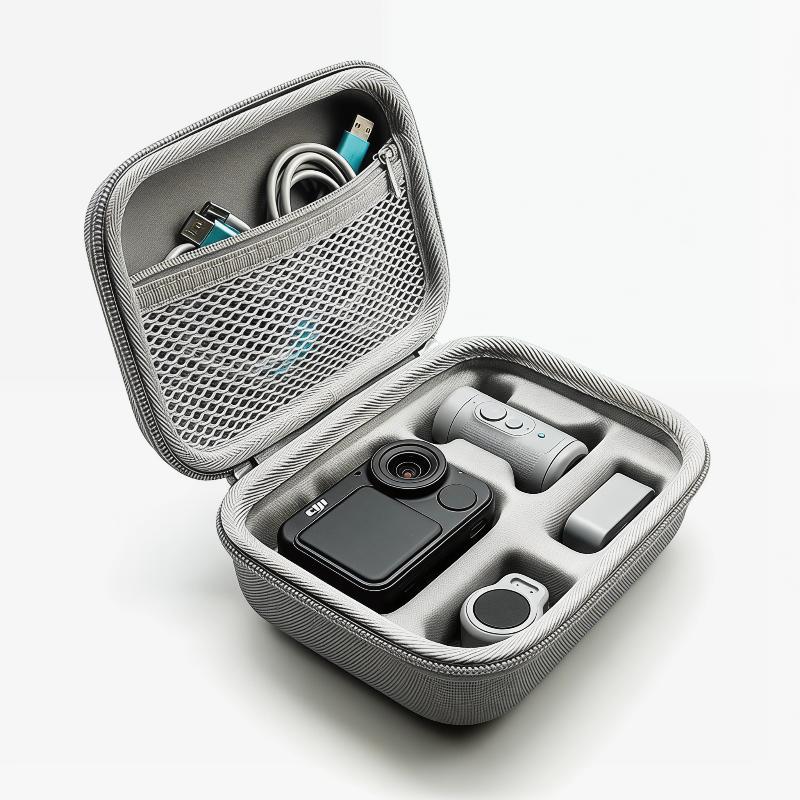 Travel Accessories Store - กระเป๋าใส่กล้องสำหรับเดินทางสำหรับกล้อง OSMO NANO กระเป๋าเก็บของ PU กระเป๋าถือสำหรับอุปกรณ์เสริมชุดมาตรฐาน