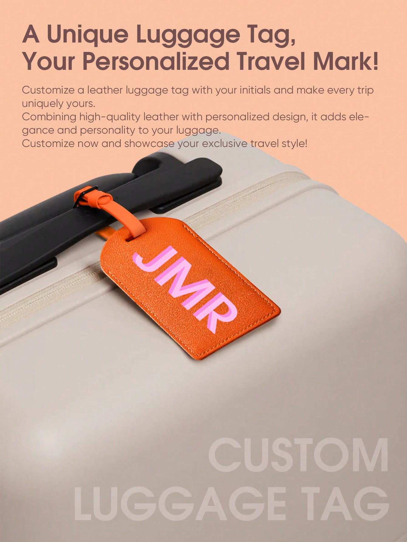 ป้ายติดกระเป๋าเดินทางแบบกำหนดเ - Luggage Tag Leather บทวิจารณ์และราคา