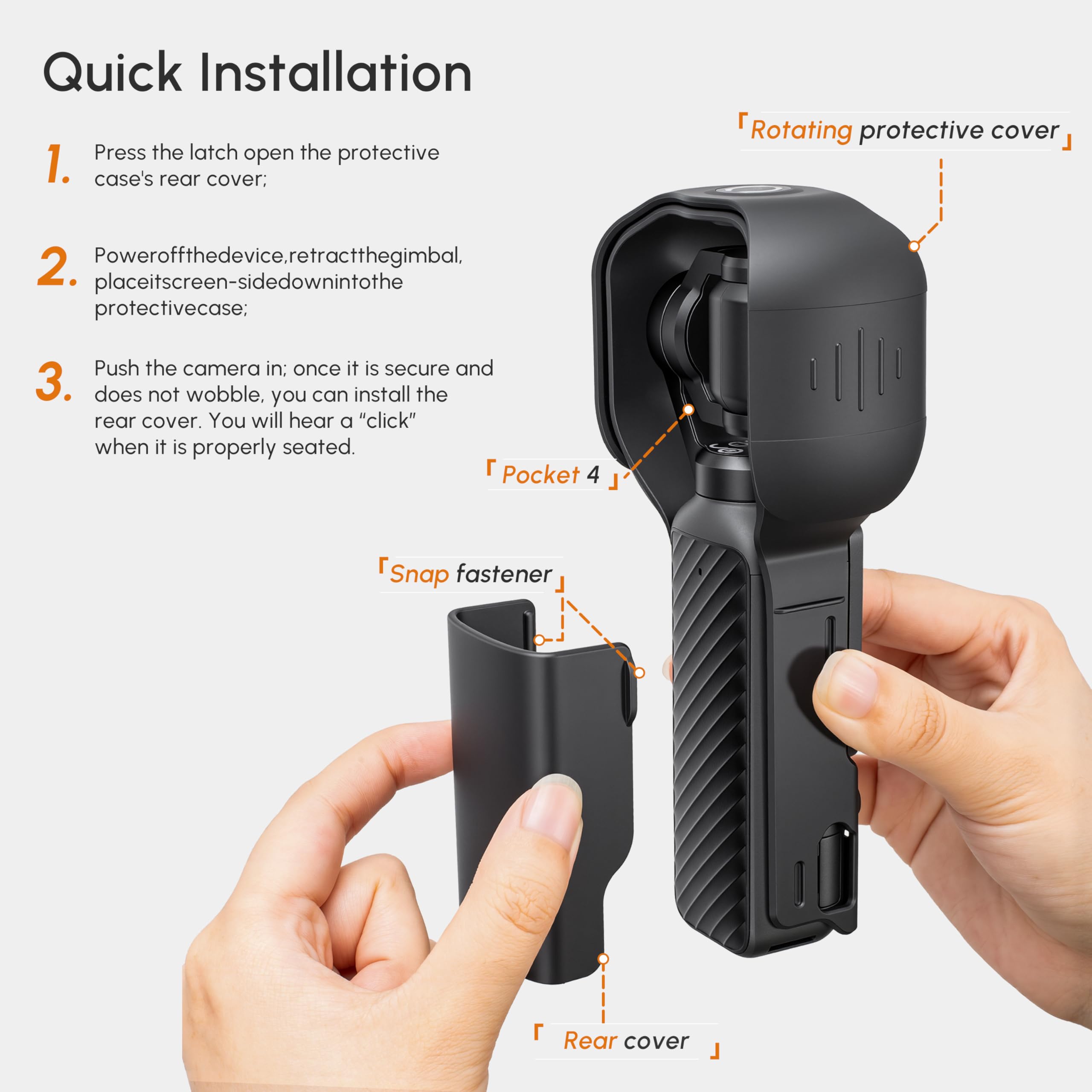 เคสป้องกันสำหรับ DJI OSMO Pock - Travel Vlog Accessories บทวิจารณ์และราคา