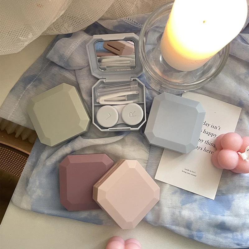 1PC Candy สีคอนแทคเลนส์กล่องสี - Travel Video Accessories บทวิจารณ์และราคา