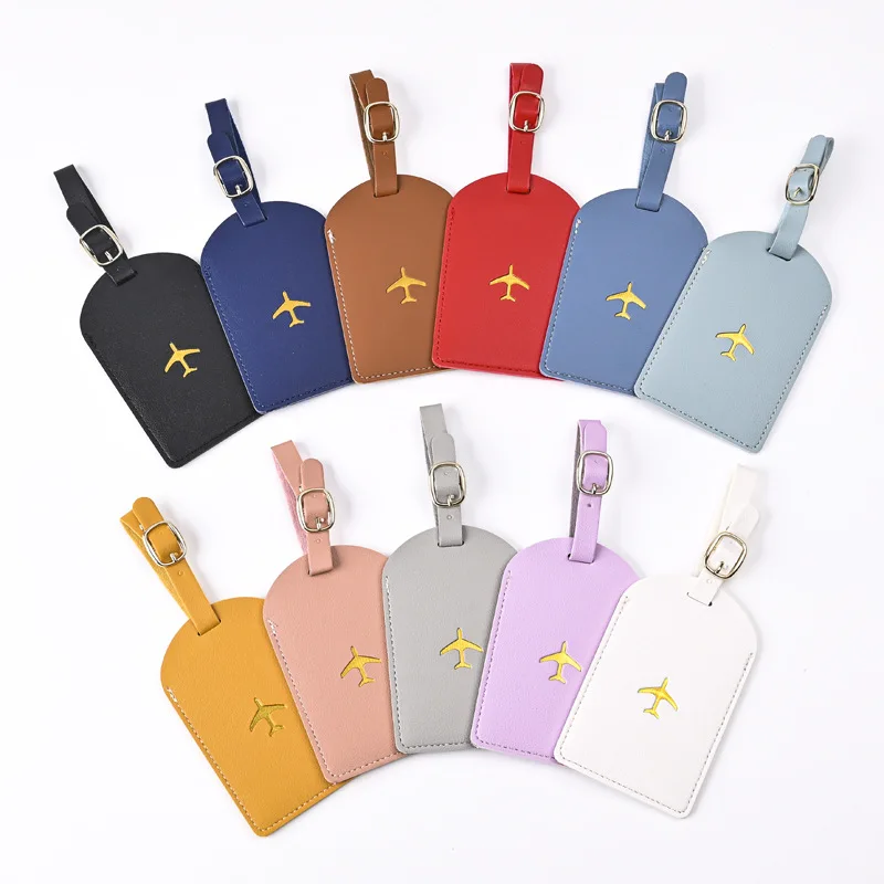 1 PC Thicken PU Hot Stamping เ - Luggage Tag Leather บทวิจารณ์และราคา