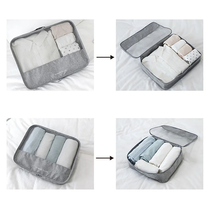 ชุดกระเป๋าจัดระเบียบสำหรับเดิน - Travel Accessories Kit For Women บทวิจารณ์และราคา