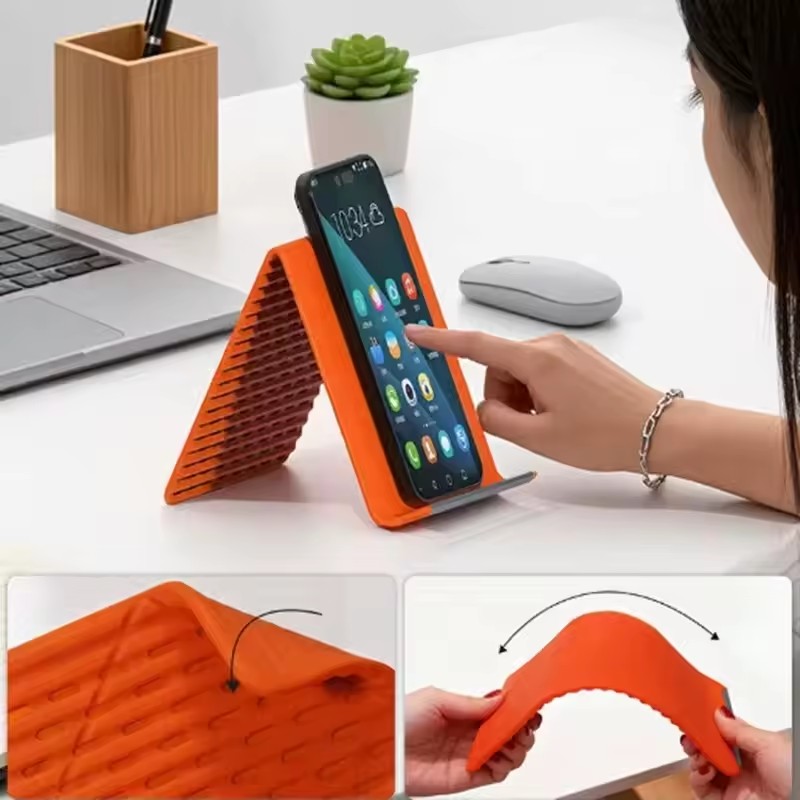 ขาตั้งโทรศัพท์แบบพกพาซิลิโคนสำ - Travel Accessories Store บทวิจารณ์และราคา