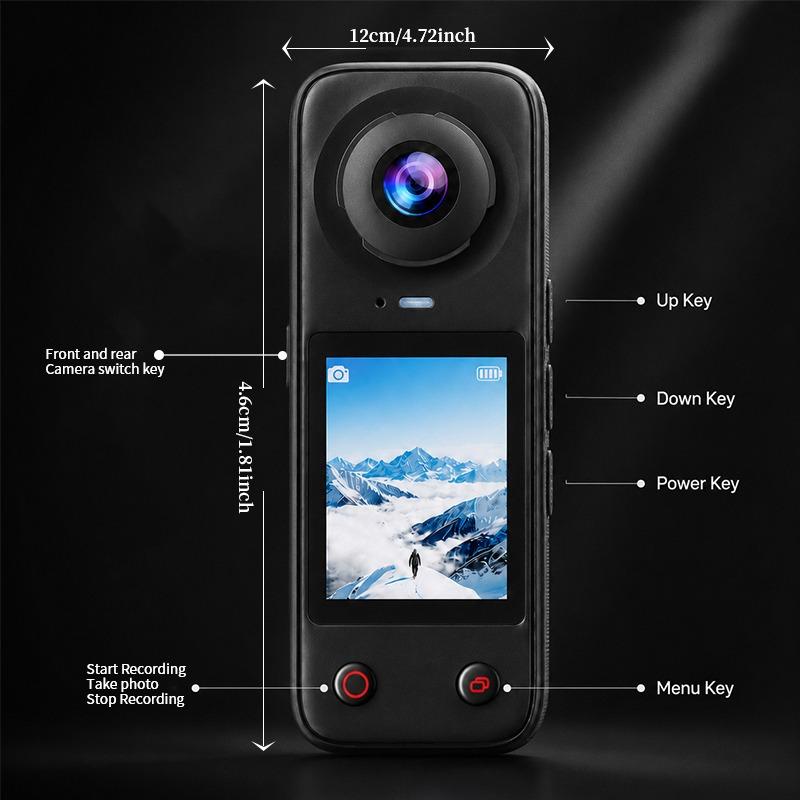 X5 Pro กล้องแอคชั่น 4K พาโนราม - Travel Vlog Accessories บทวิจารณ์และราคา