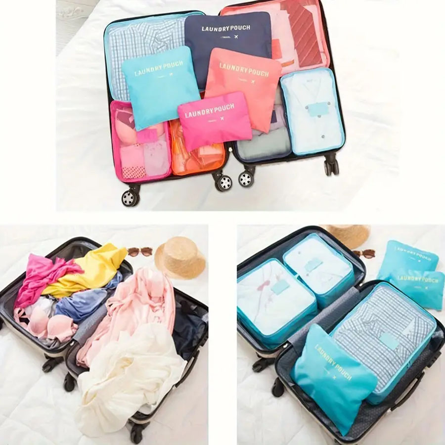 6 ชิ้น Travel Organizer กระเป๋ - Travel Accessories Organiser บทวิจารณ์และราคา