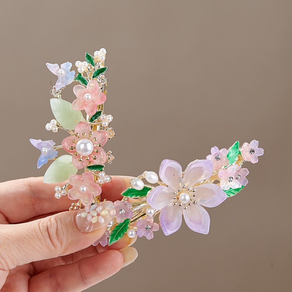 กิ๊บติดผมลายดอกไม้สไตล์จีนประด - Travel Hair Accessories บทวิจารณ์และราคา