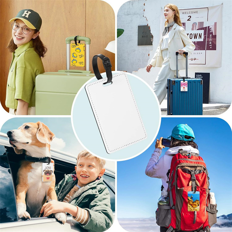 ป้ายกระเป๋าเดินทางหนัง PU รูปภ - Luggage Tag Leather บทวิจารณ์และราคา