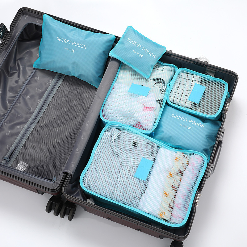 6 ชุดกระเป๋าเก็บของสำหรับเดินท - Travel Accessories Organiser บทวิจารณ์และราคา