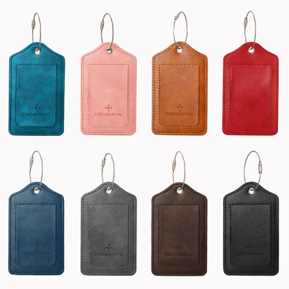 ป้ายติดกระเป๋าหนังแบบมีห่วงเชื - Luggage Tag Leather บทวิจารณ์และราคา
