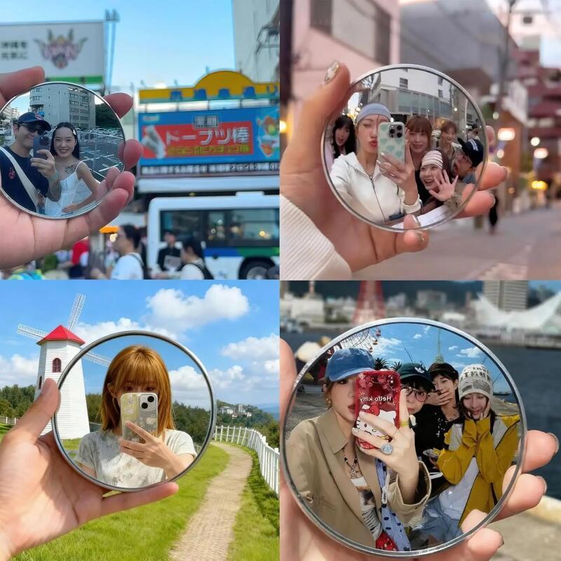 กระจกเซลฟี่แบบพกพา กระจกสะท้อน - Travel Vlog Accessories บทวิจารณ์และราคา