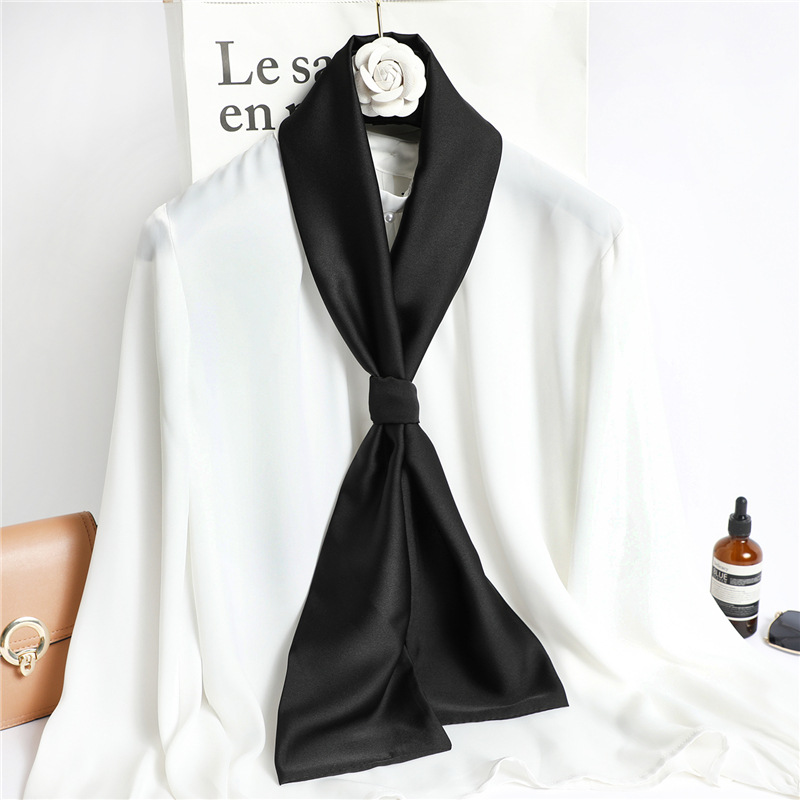 ผ้าพันคอไหมสีแดงล้วน ผ้าพันคอไ - Travel Hair Accessories บทวิจารณ์และราคา