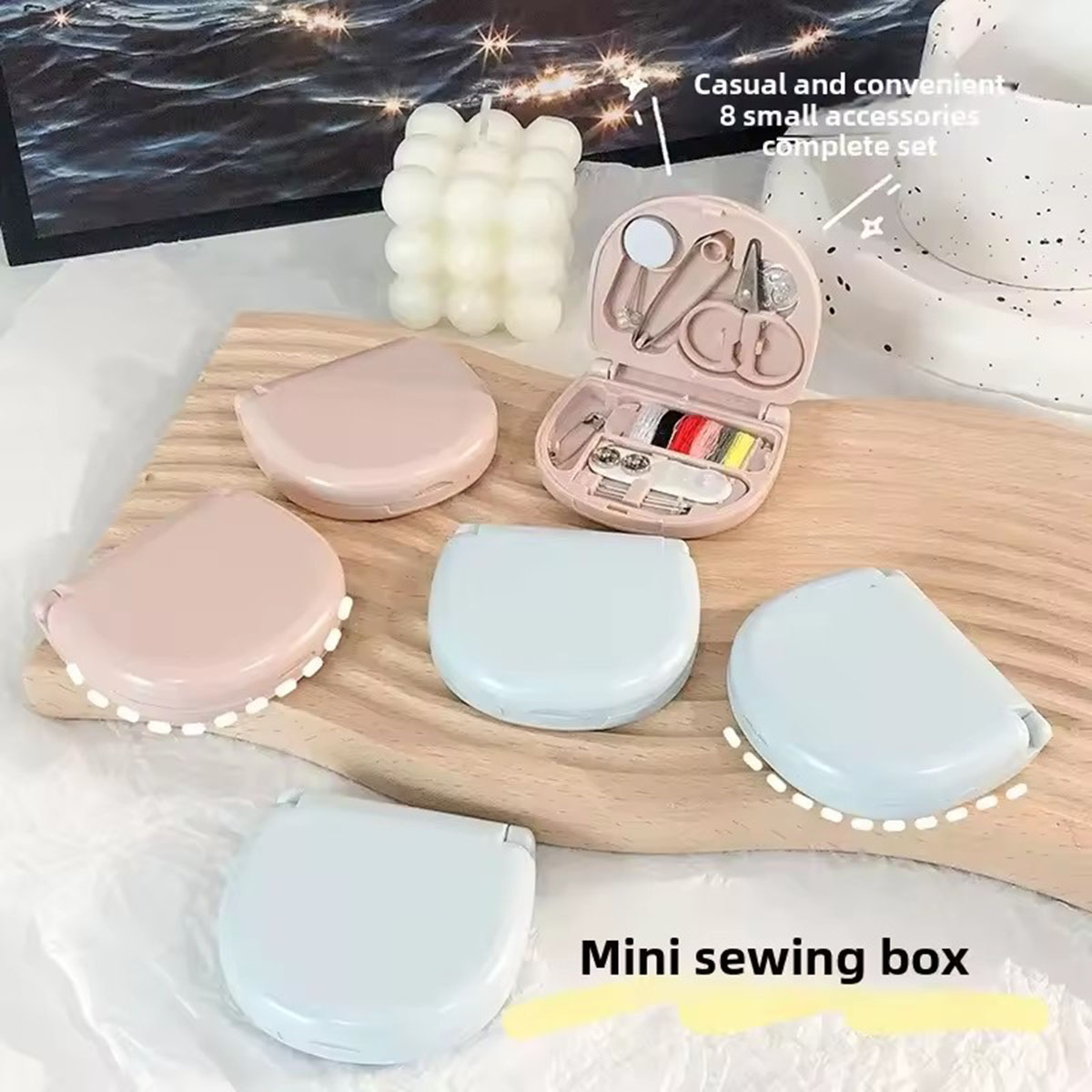 ชุดจักรเย็บผ้าแบบแมนนวลขนาดเล็ - Travel Accessories Kit For Women บทวิจารณ์และราคา